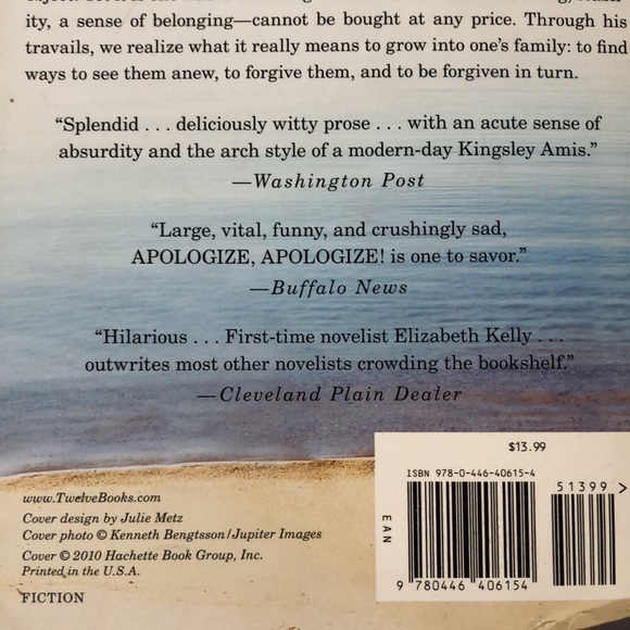 Apologize! Apologize! A novel by Elizabeth Kelly - Picture 3 of 6